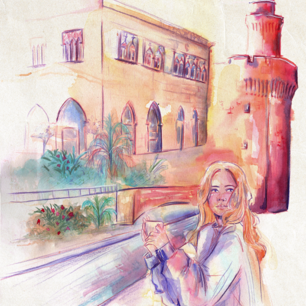 Illustration sur commande d’un café à Perpignan par Nonon Illustration