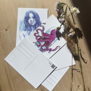 Lot 5 cartes postales